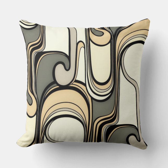 Almofada Curvas de negócios arriscadas (Frente)