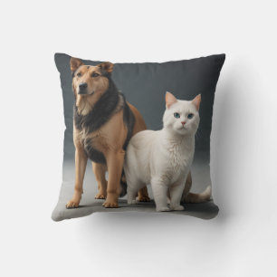 Almofada Cusha de travesseiro de cachorrinho e gatinho