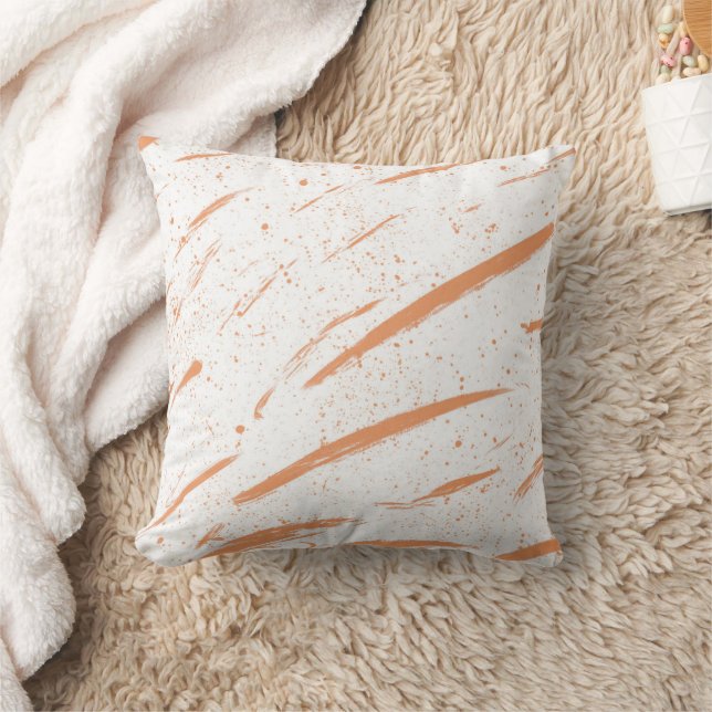 Almofada Cushion 40,6 x 40,6 cm - Orange Stripes (Cobertor)