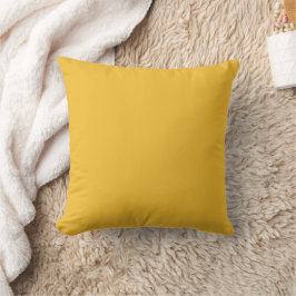 Almofada Cushion Amarelo de Mostarda Sólida/
