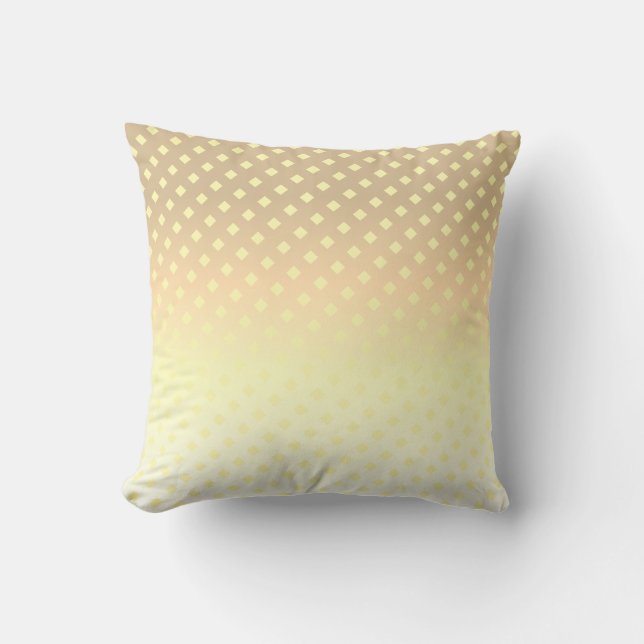 Almofada Cushion Amarelo Dourado Branco Cute (Frente)