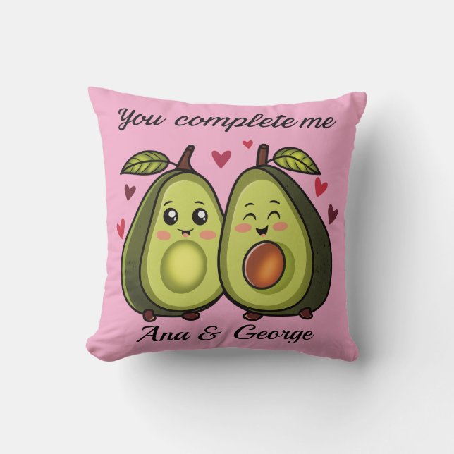 Almofada Cushion avocado love (Frente)