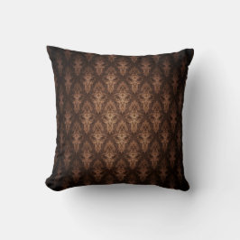 Almofada Cushion Brown Damask
