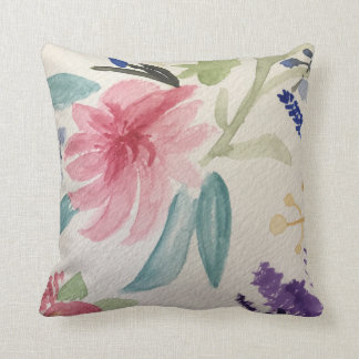 Almofada Cushion com design de aquarela floral bonito