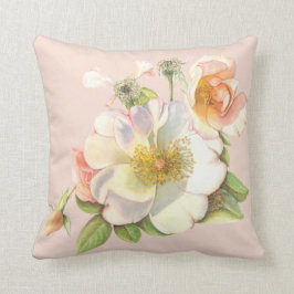 Almofada Cushion - Creme Floral Rosa Design