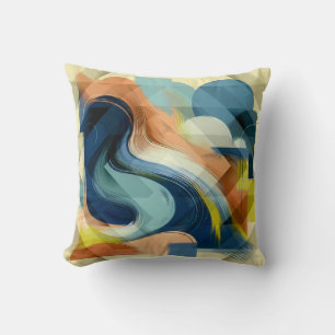 Almofada Cushion de Abstrato de arte eclética