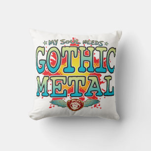 Almofada Cushion de Alma de Metal Gótico