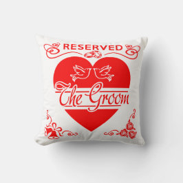 Almofada Cushion de Casamento do Groom. Reservado para o Gr