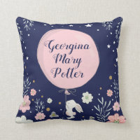 Cushion de Enfermeiro de Coelho Floral Rosa