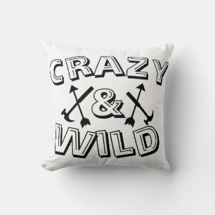 Almofada Cushion de martelo de seta louca e selvagem