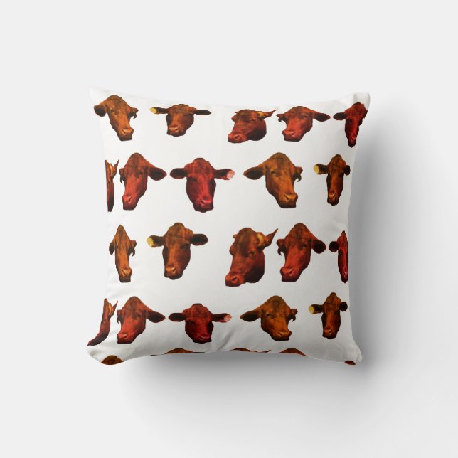 Almofada Cushion de Travesseiro decorativo de Cabeças Funky (Frente)