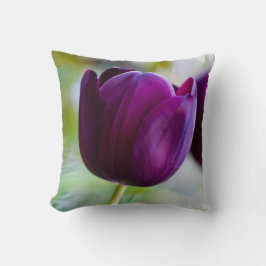 Almofada Cushion de tulipas roxas