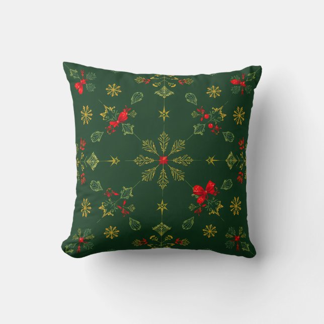 Almofada Cushion Decorativo Verde (Frente)