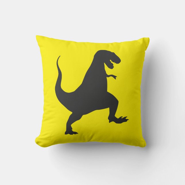Almofada Cushion Dinossauro Amarelo (Frente)