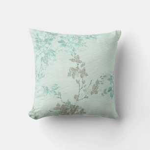 ALMOFADA CUSHION FLORAL AZUL, LUZ BONITO, ELEGANTE
