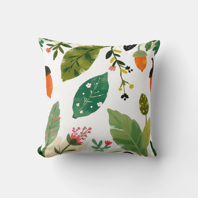 Almofada Cushion Folha Verde (Frente)