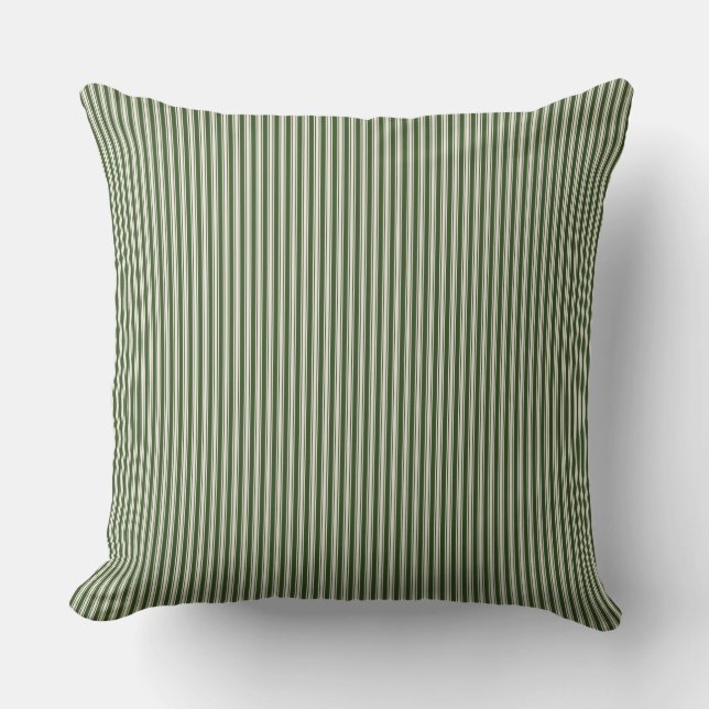 Almofada Cushion Forrest Green Ticking Strike (Frente)