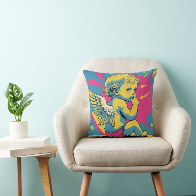 Almofada cushion, interior decoration. angel, 天使 クッション (Cadeira)