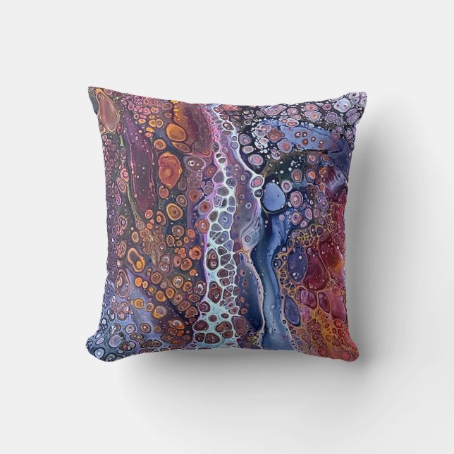 Almofada Cushion Modern Fluid Art Unisex (Frente)