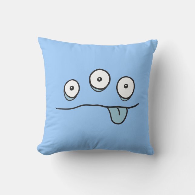 Almofada Cushion Monster Alienígena Azul (Frente)