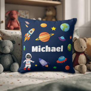 Almofada Cushion Personalizado de Crianças do Espaço Exteri