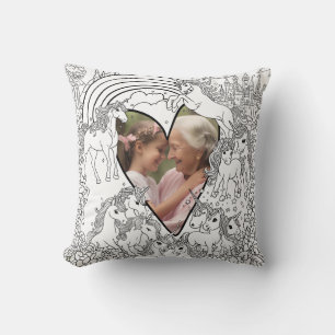 Almofada Cushion Personalizado de Entrada de Cor do Unicorn