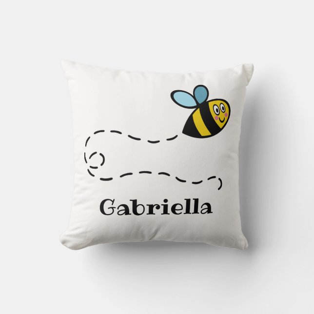 Almofada Cushion Personalizado de Padrão de Bumblebee (Frente)