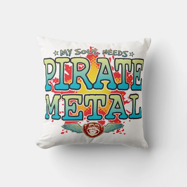 Almofada Cushion Pirate Metal Soul (Frente)