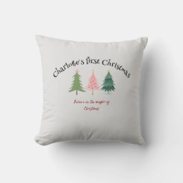 Almofada Cushion - Primeiro Natal = personalizar texto e pi