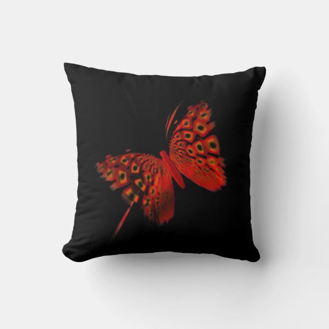 Almofada Cushion Red Butterfly (Frente)