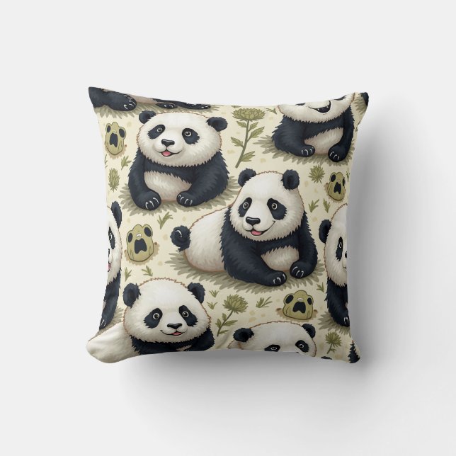 Almofada Cushion Travesseiro de Panda (Frente)