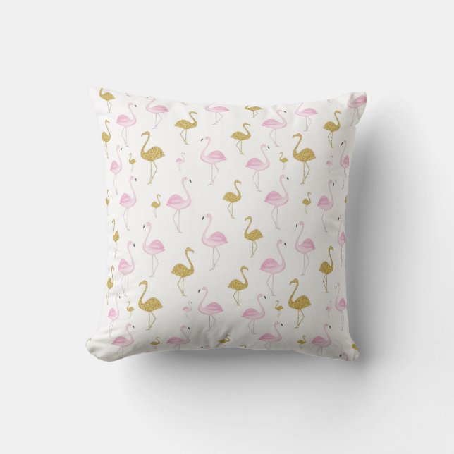 Almofada Cushion Tropical Flamingo / Travesseiro (Frente)
