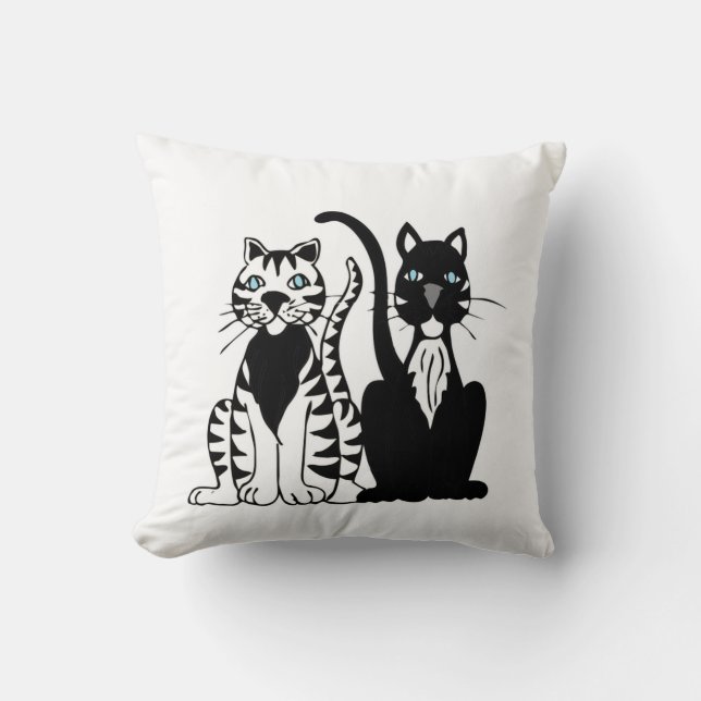 Almofada Cushion Twin Cats (Frente)