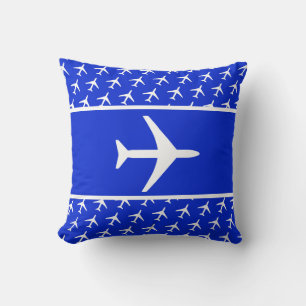 Almofada Cushion Voador Piloto de Avião Branco Funky