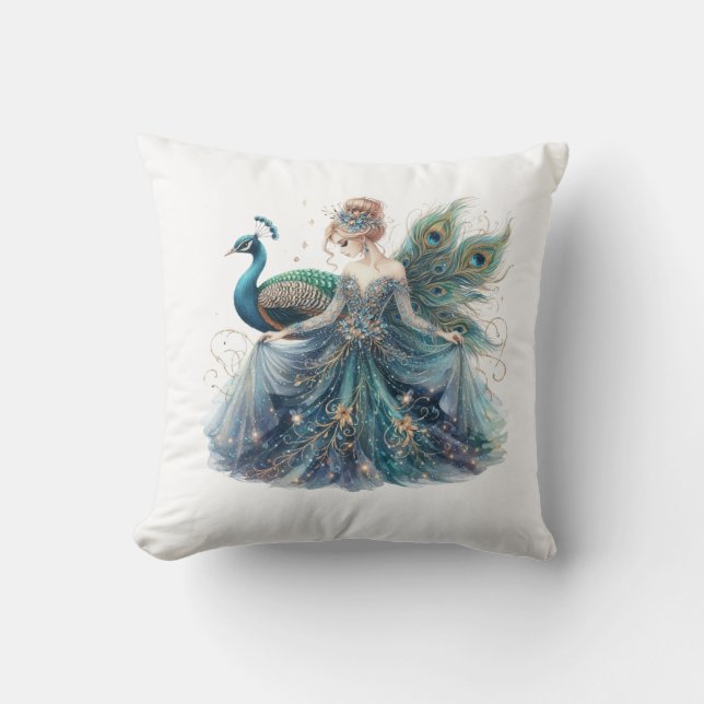 Almofada cushion women peacock (Frente)