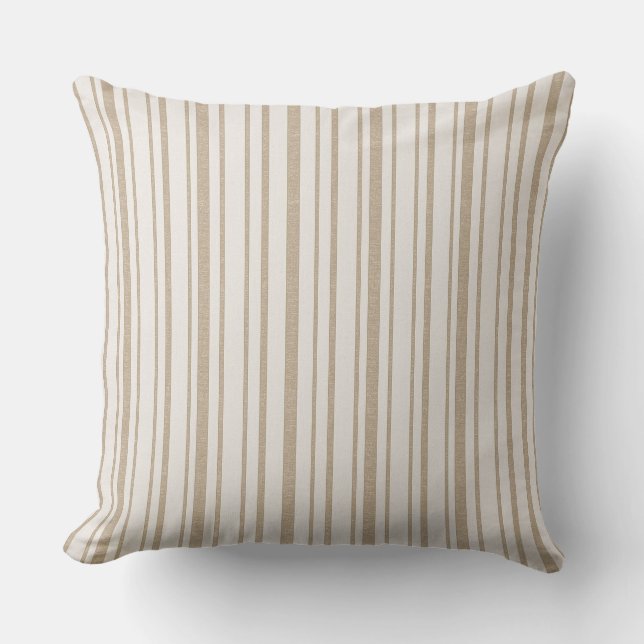 Almofada Cushions - bege de Stripe da Toscana (Frente)