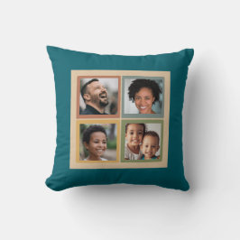 Almofada Custom 4-Photo Family Collage