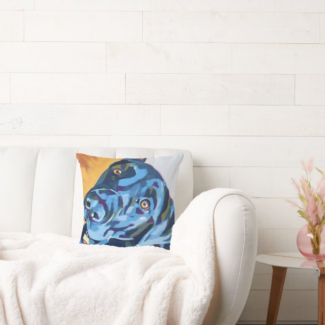 Almofada Custom Dog Portrait - Personalized Dog Gift (Sofá)