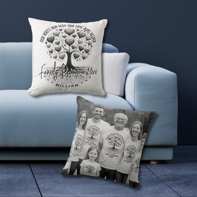 Almofada Custom family tree reunion Gift (Criador carregado)