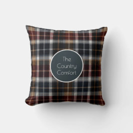 Almofada Custom Guest Throw Pillow Gingham Vacation Rentals