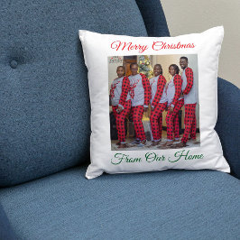 Almofada Custom  Made Merry Christmas Holiday Photo Gift