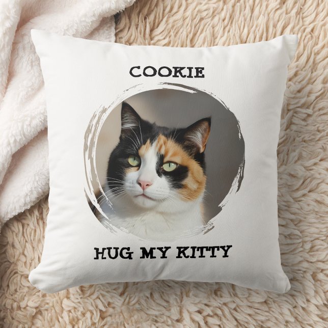 Almofada Custom Memorial Pet Pillow Hug My Kitty Cat Gift (Criador carregado)