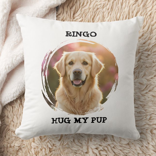 Almofada Custom Memorial Pet Pillow Hug My Pup Dog Gift (Criador carregado)