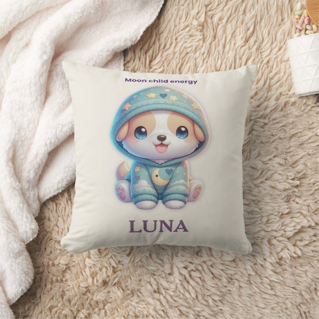 Almofada Custom Moon Child Energy Dog Pillow (Cobertor)