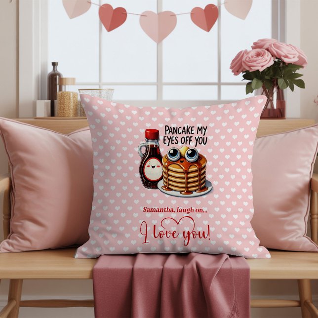 Almofada Custom Name Cute Fruits Pun Valentine Gift Accent (Custom Name Cute Fruits Pun Valentine Accent Pillow

)