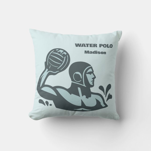 Almofada Custom Name Water Polo (Frente)