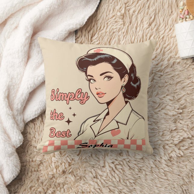 Almofada Custom Nurse Simply the Best (Cobertor)