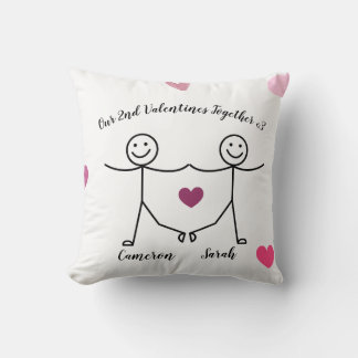 Almofada Custom Personalized Valentines Pillow