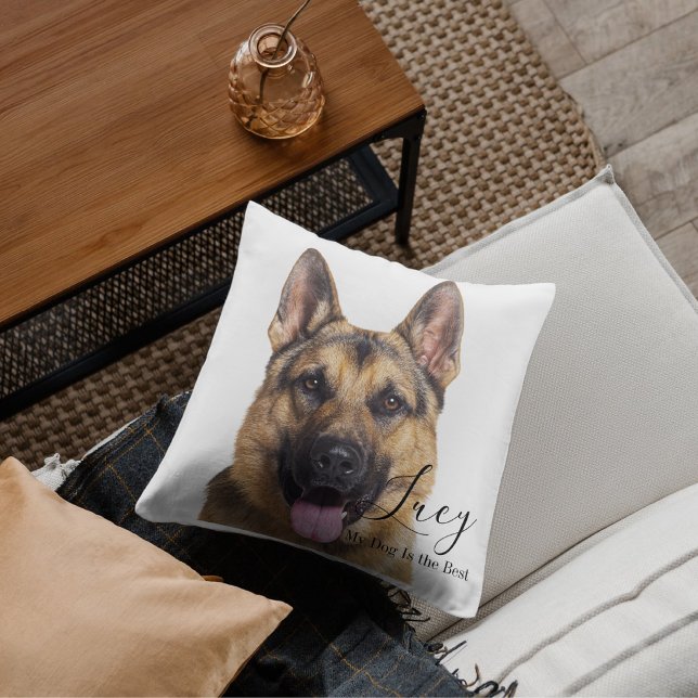 Almofada Custom Photo German Shepherd Personalized (Criador carregado)