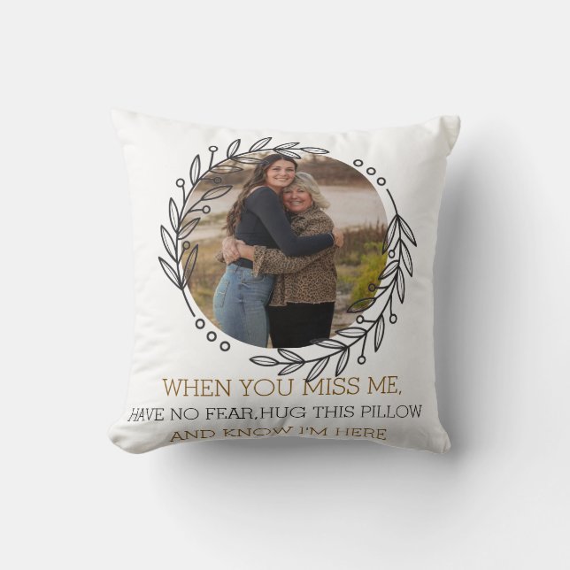 Almofada Custom Photo Memorial Pillow In Loving Memory (Frente)